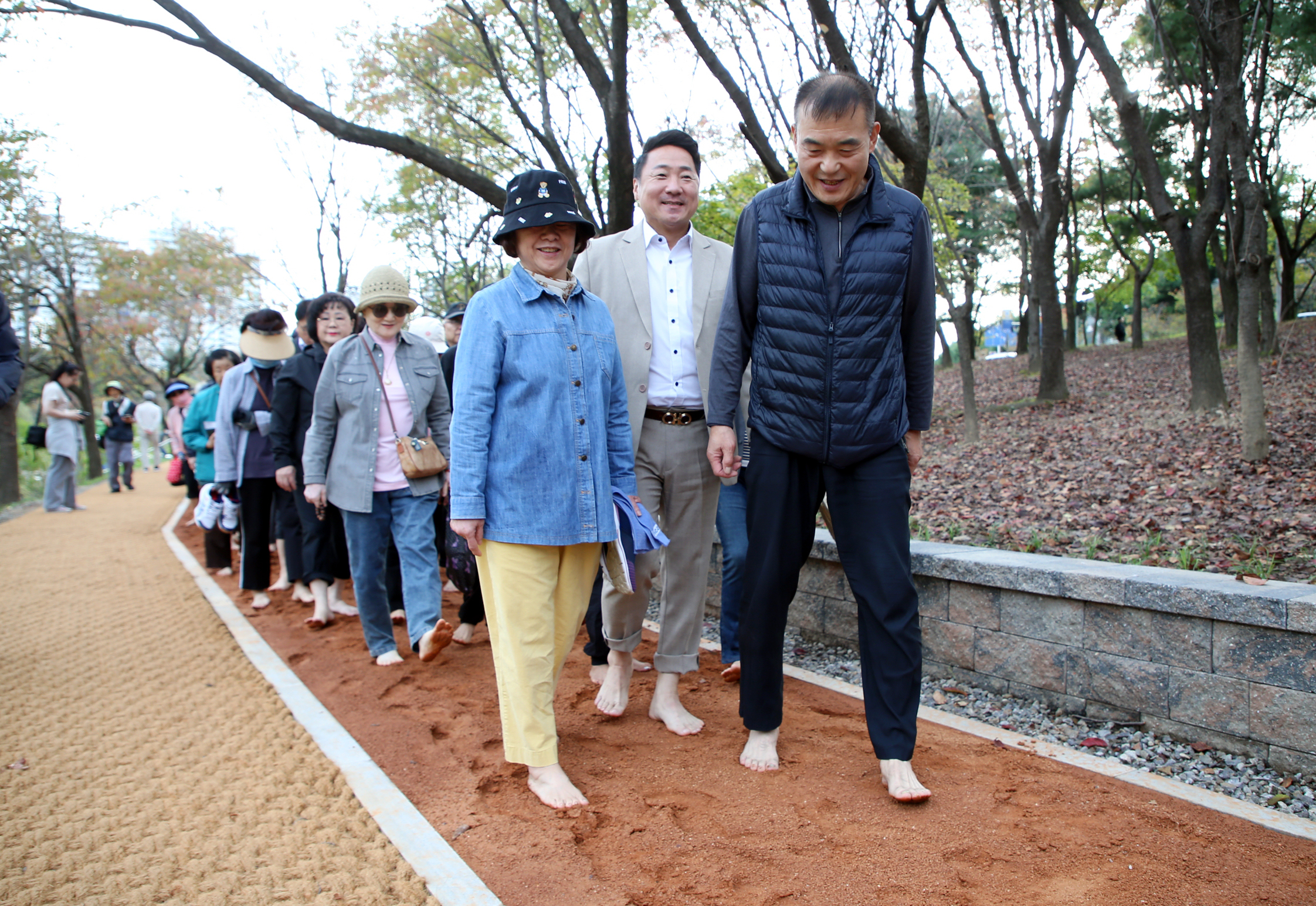 구미동 맨발 황톳길 개장식 - 6