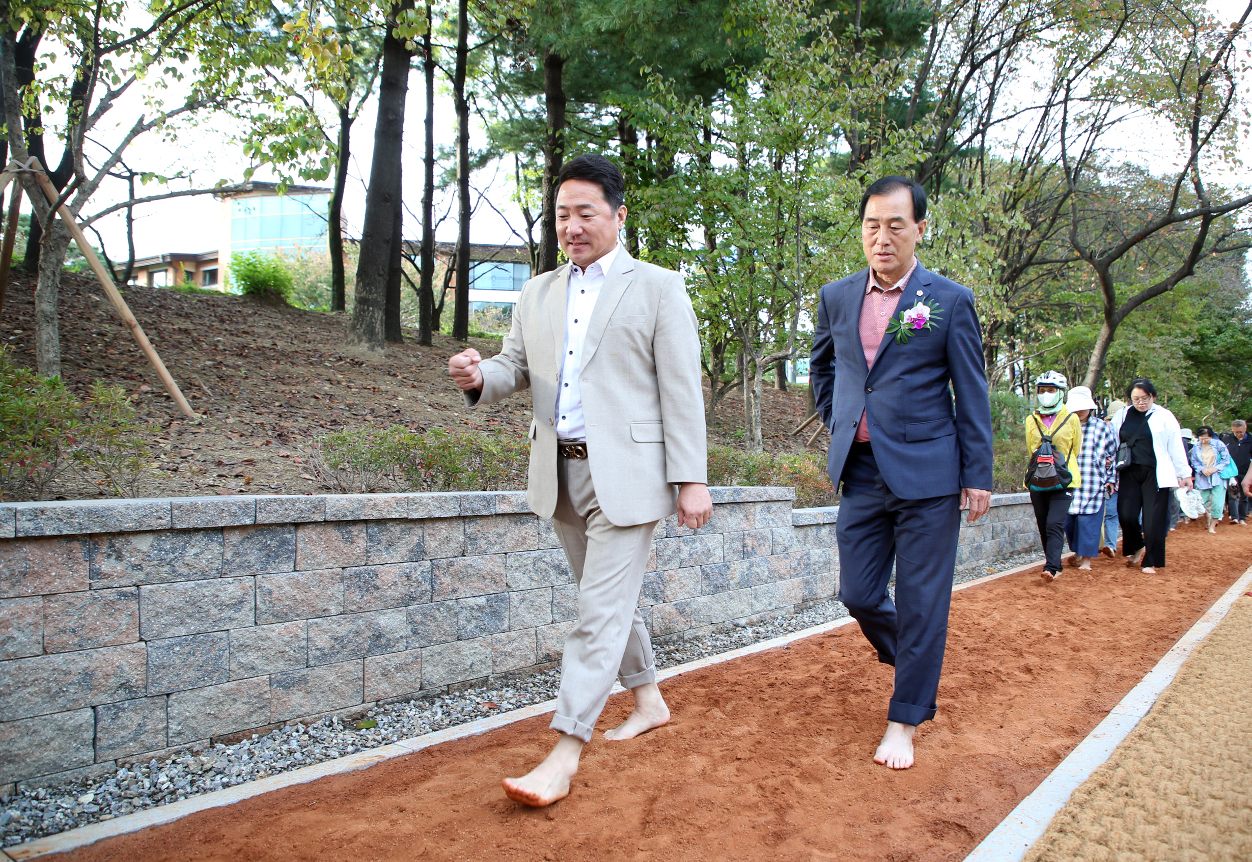 구미동 맨발 황톳길 개장식 - 8