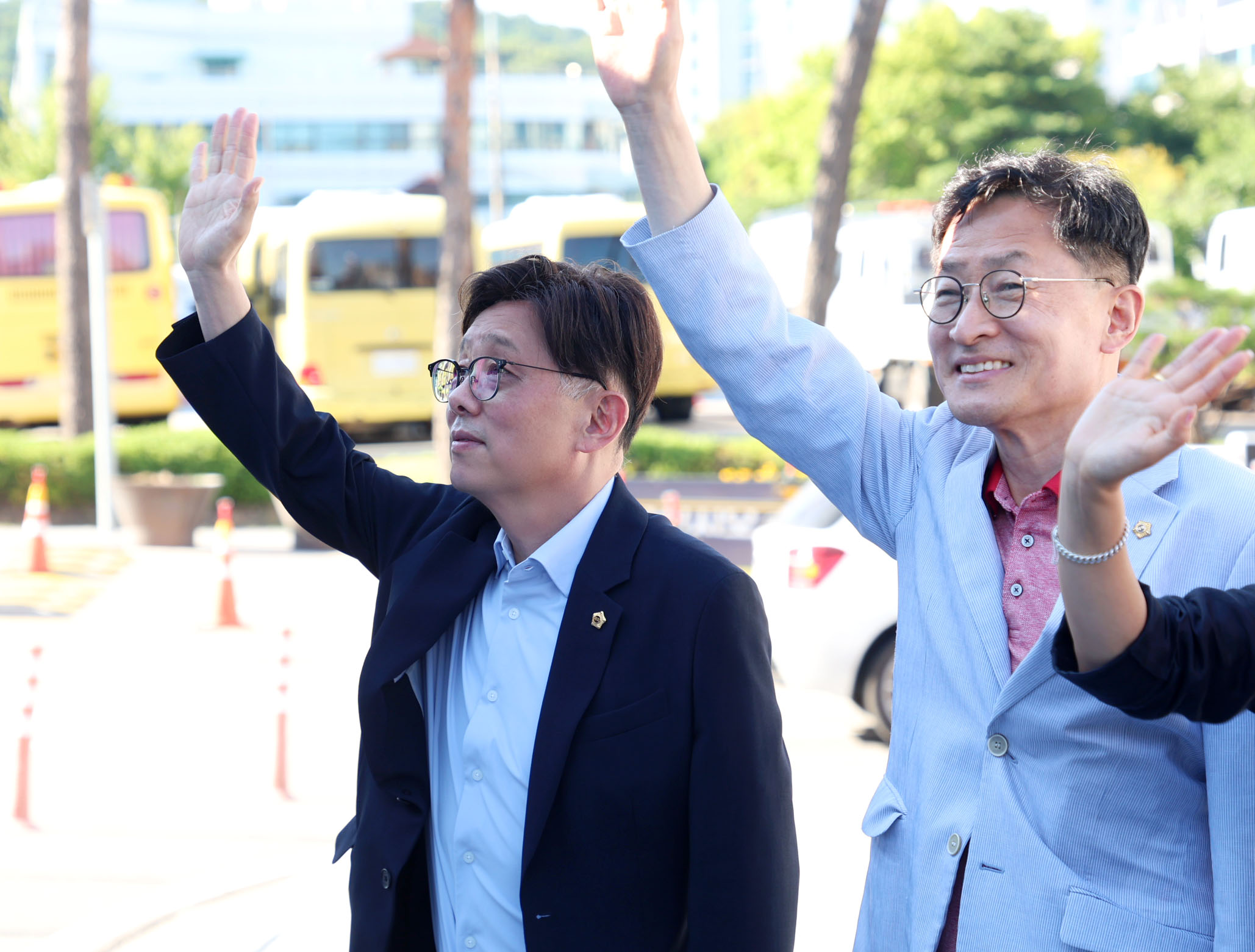 성남시해병대전우회 "안보현장 견학" 배웅 - 9