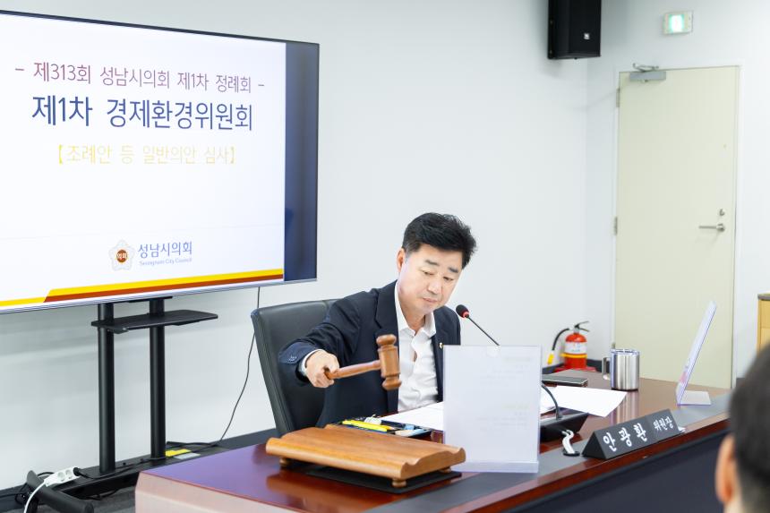 제313회 성남시의회 제1차 정례회 1차 경제환경위원회