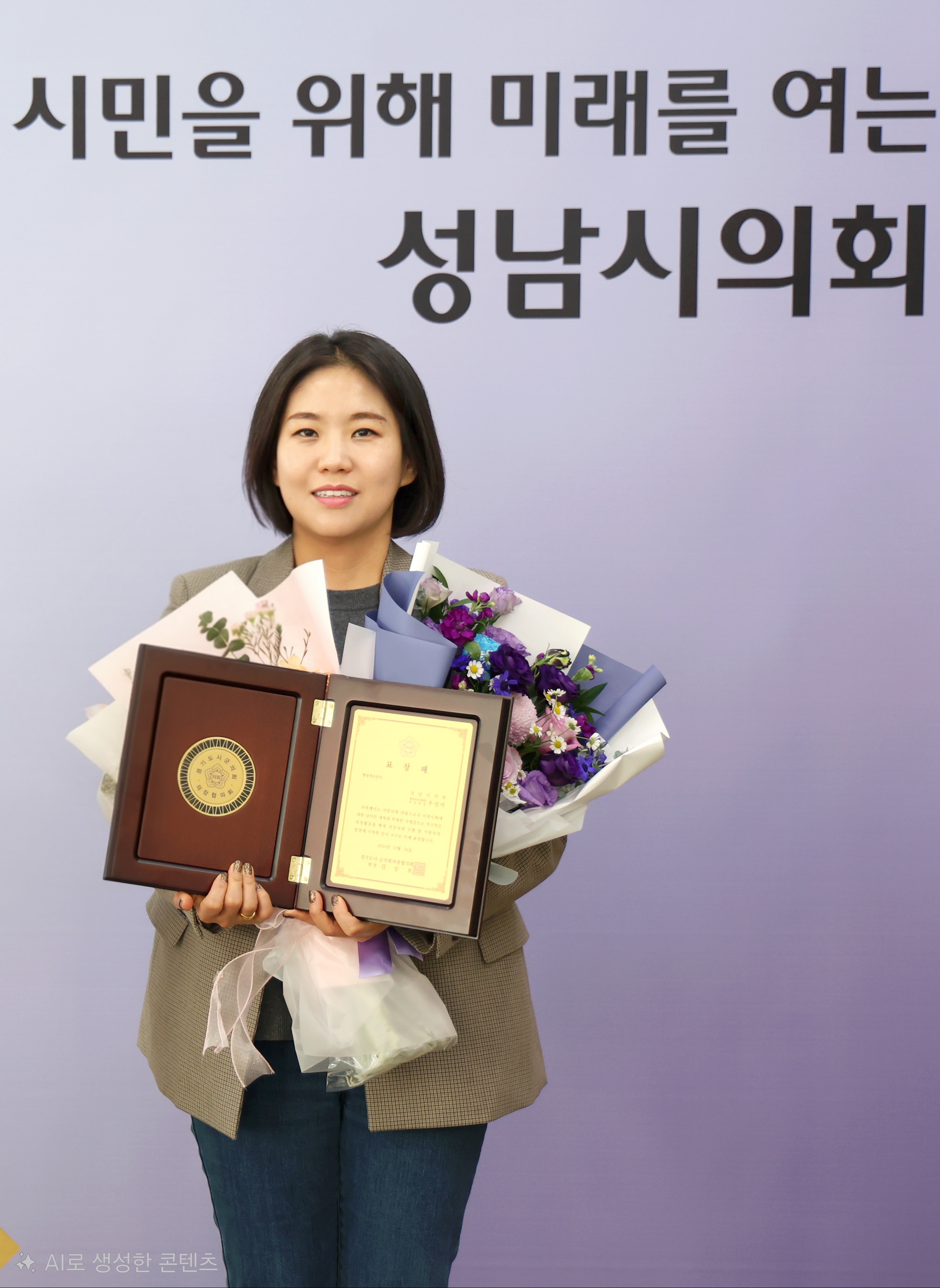 성남시의회 의원, 2025 경기도 시·군의회 의정활동 우수의원 수상   - 2